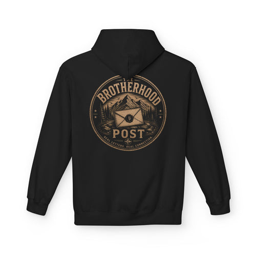 Brotherhood Post Hoodie — Vintage Mountain Mail Logo