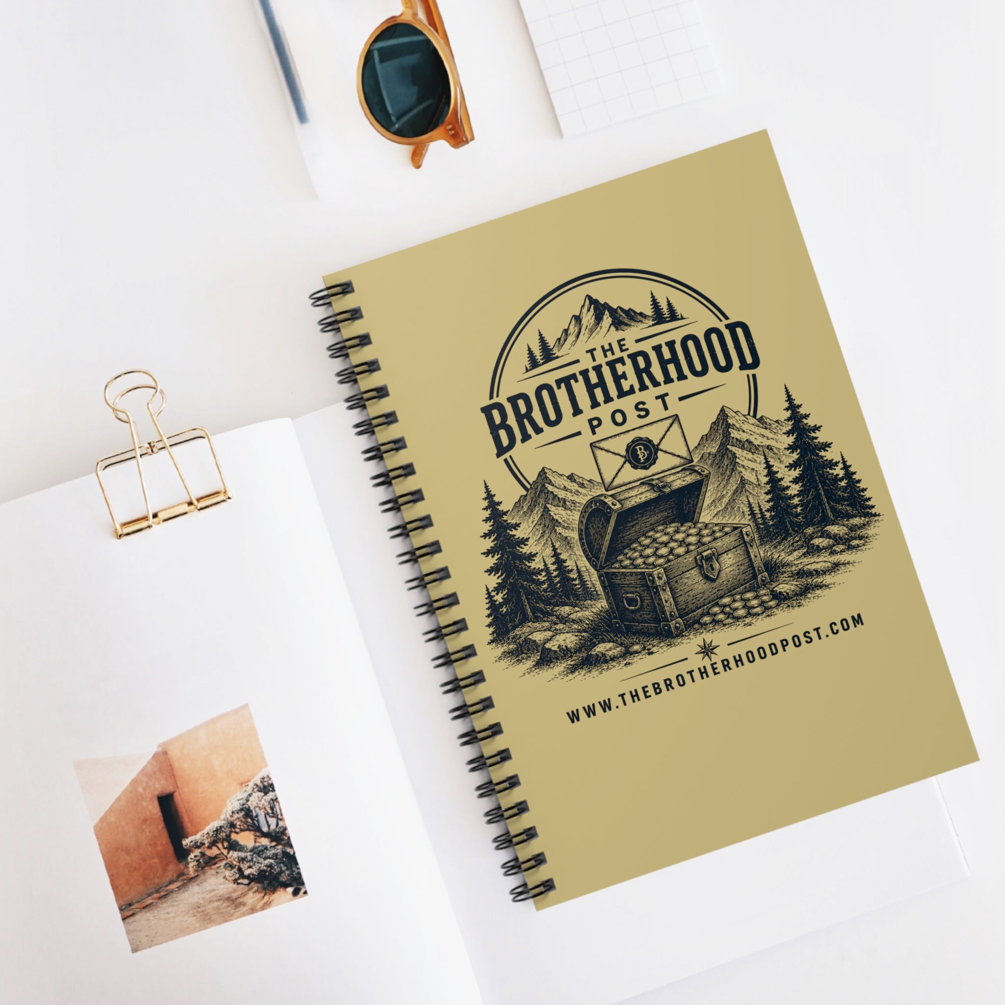 Adventure Treasure Chest Spiral Notebook — The Brotherhood Post Ruled Journal