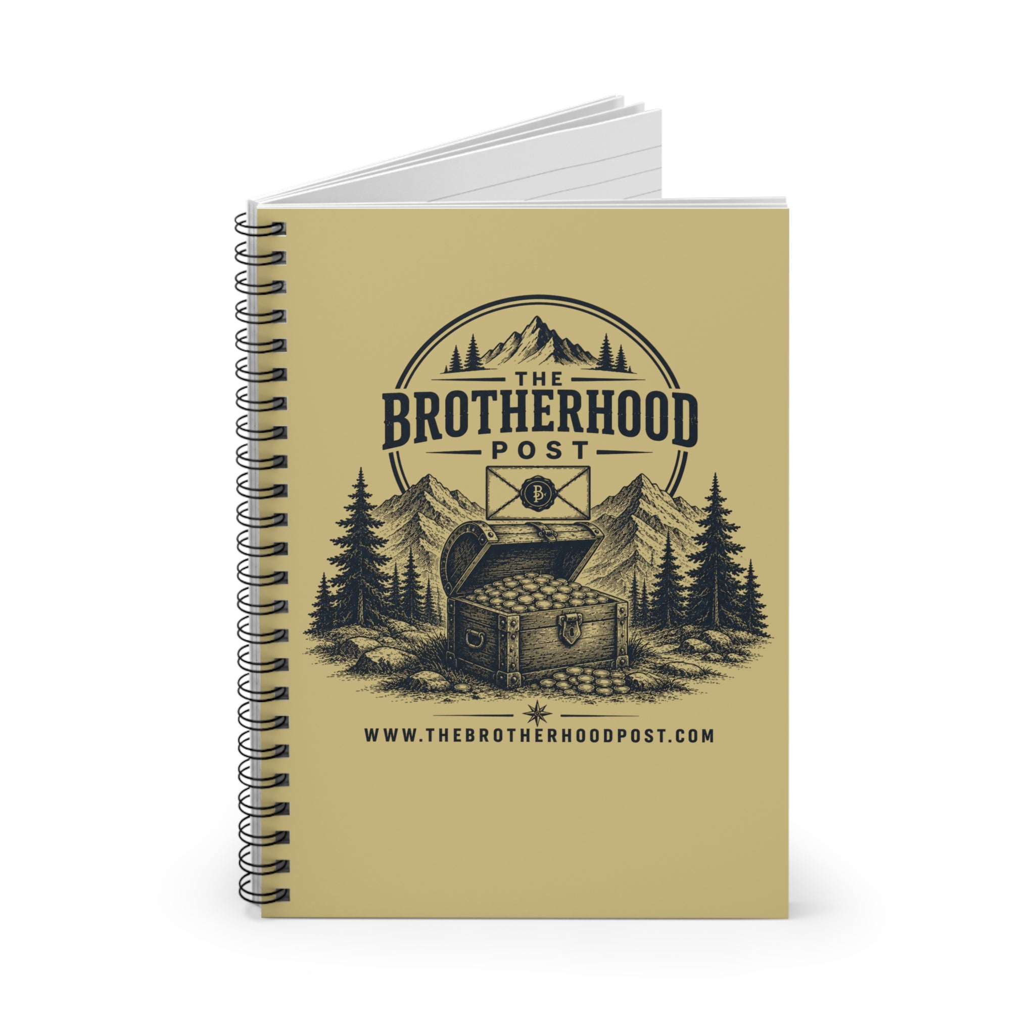 Adventure Treasure Chest Spiral Notebook — The Brotherhood Post Ruled Journal