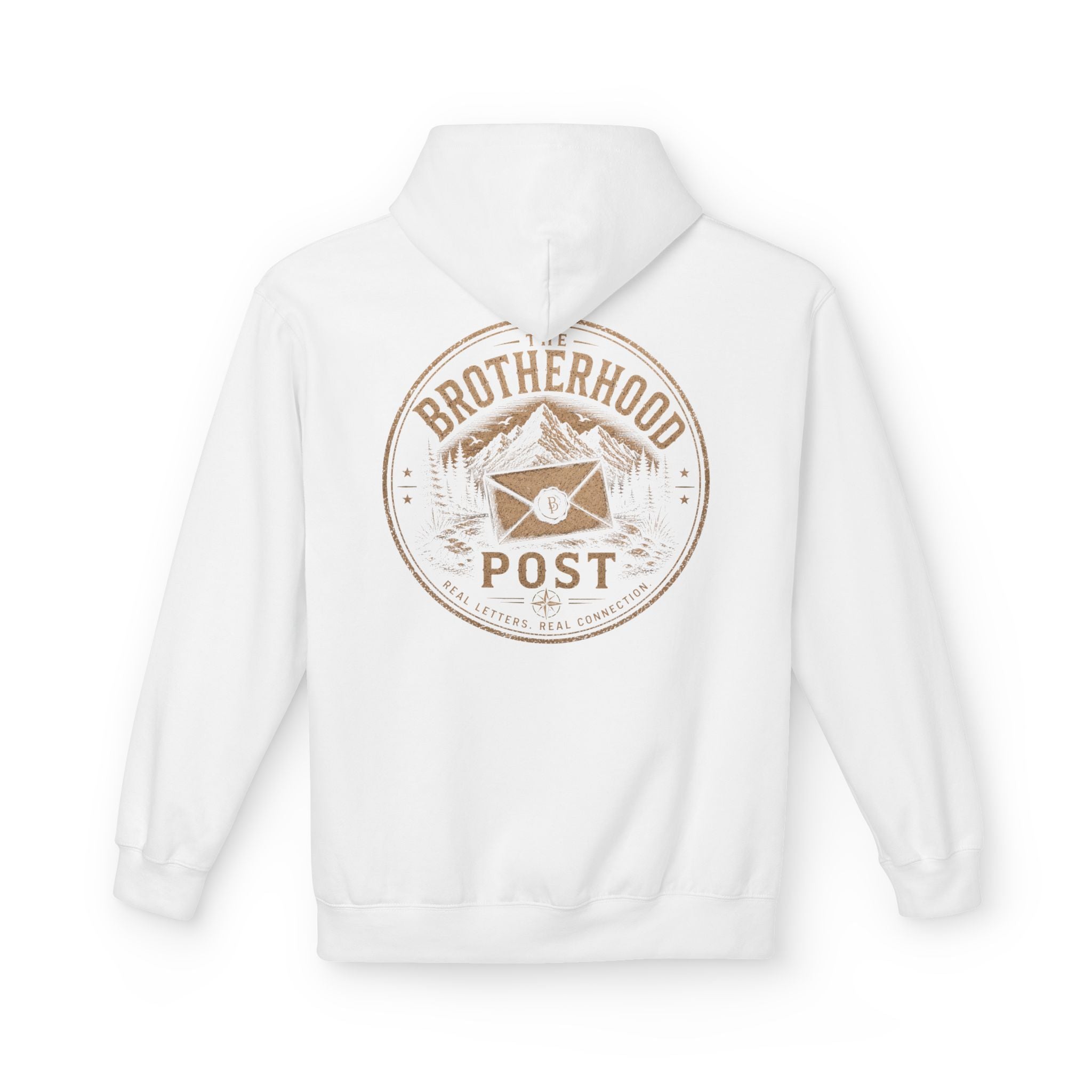 Brotherhood Post Hoodie — Vintage Mountain Mail Logo